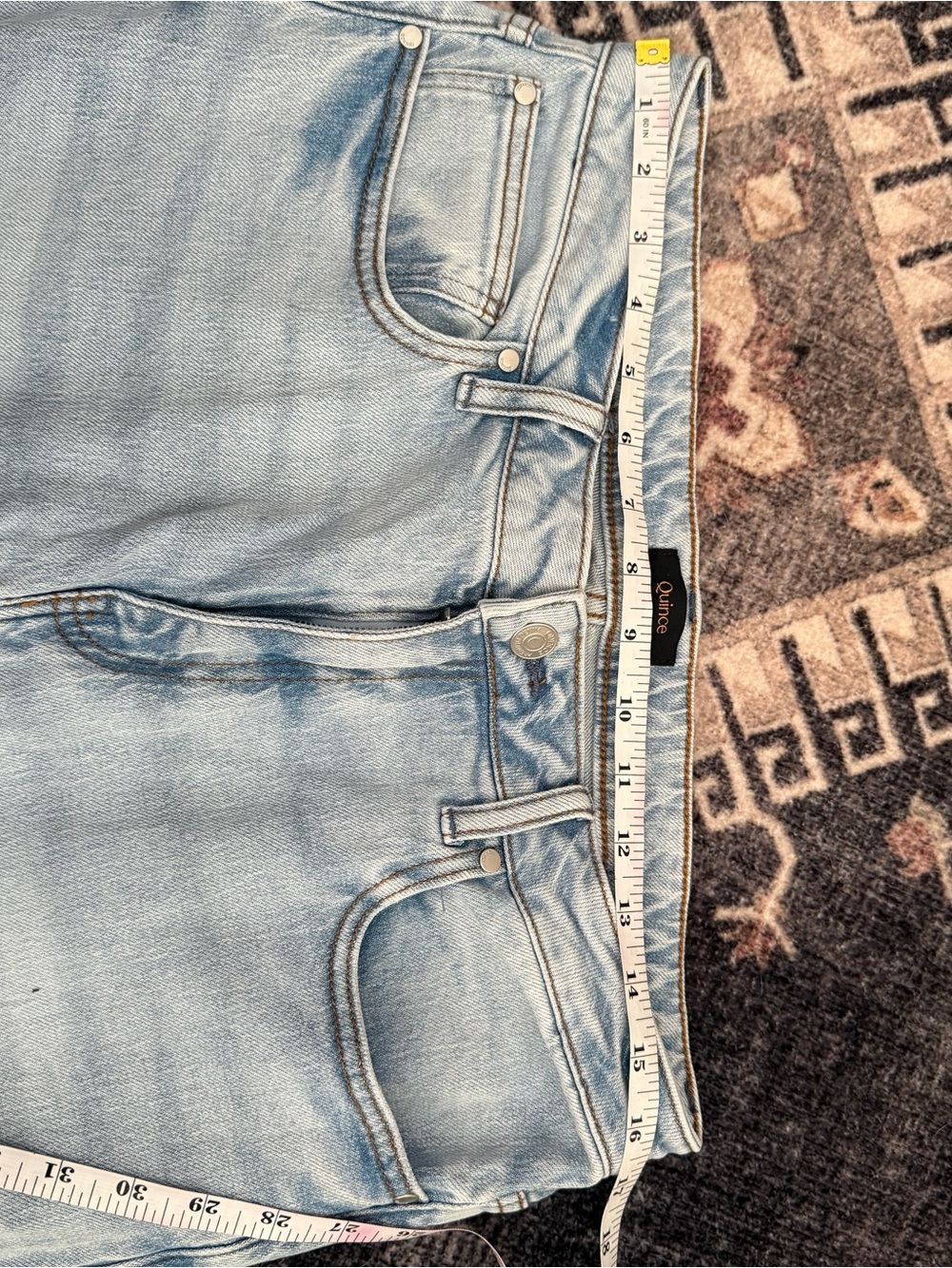 Quince Bella Stretch Barrel Jeans - Cool Blue - Picture 11 of 11